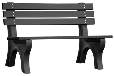 BENCH ECONOMY BACKED 48 BK LEG BLACK SEA